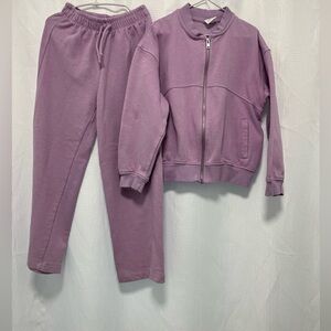 Zara Kids Purple Jacket and Pants Set